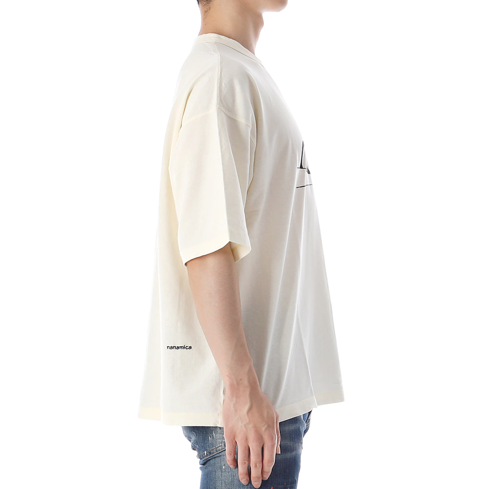 나나미카 OOAL 로고 오버핏 반팔 티셔츠 SUSHS348E ECRU
