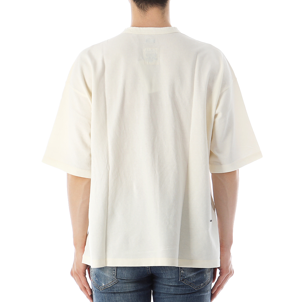 나나미카 OOAL 로고 오버핏 반팔 티셔츠 SUSHS348E ECRU